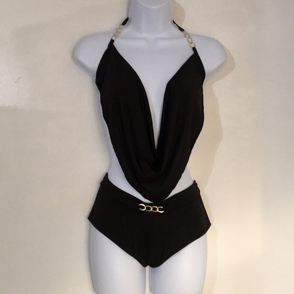 NWT club wear Backless ,chain accents sooo sexy ! - Picture 1 of 4